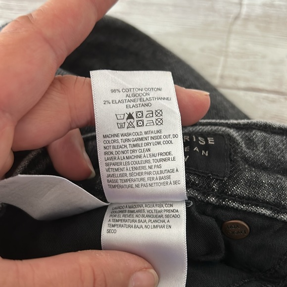 Lucky Brand High Rise Drew Mom Button Fly Jean Fredericksburg Ct Distressed Grey - Picture 9 of 14